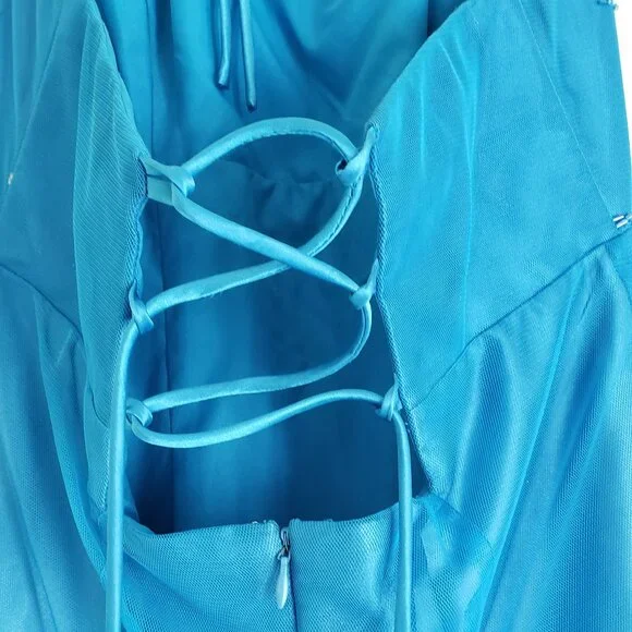 Blue Prom Dress - Picture 2 of 5